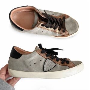 Sneakers Philippe Model Calzata Tennis Shoes In Pelle Rose Gold size 37